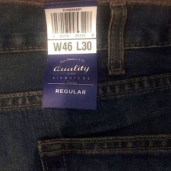 LEVIS GOLD Mens Modern Fit Straight Leg Flex Denim Jeans Sz 46x30 NWT - Picture 2 of 7